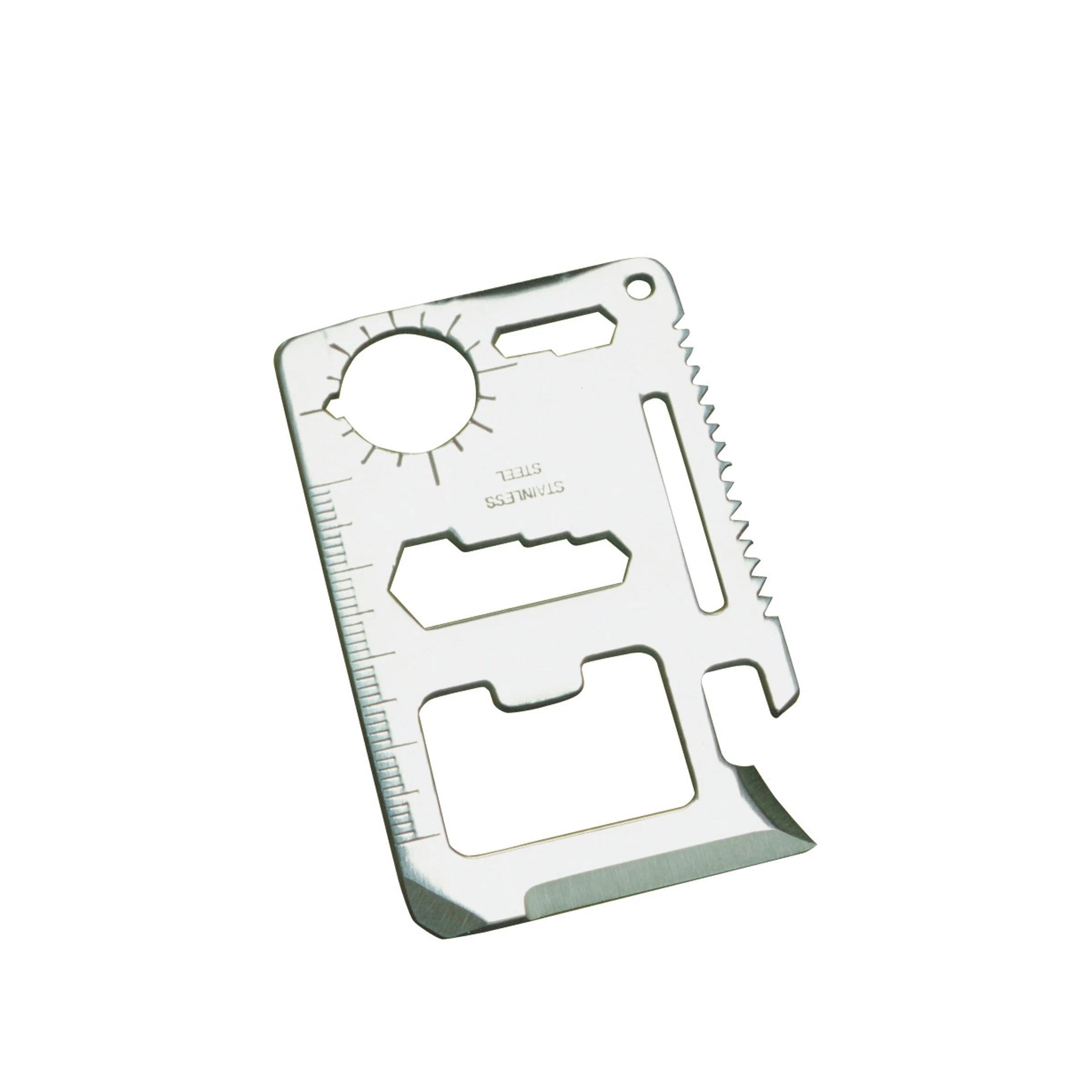 American Leather Goods - Leather Bifold Wallet + Kikkerland Survival Tool