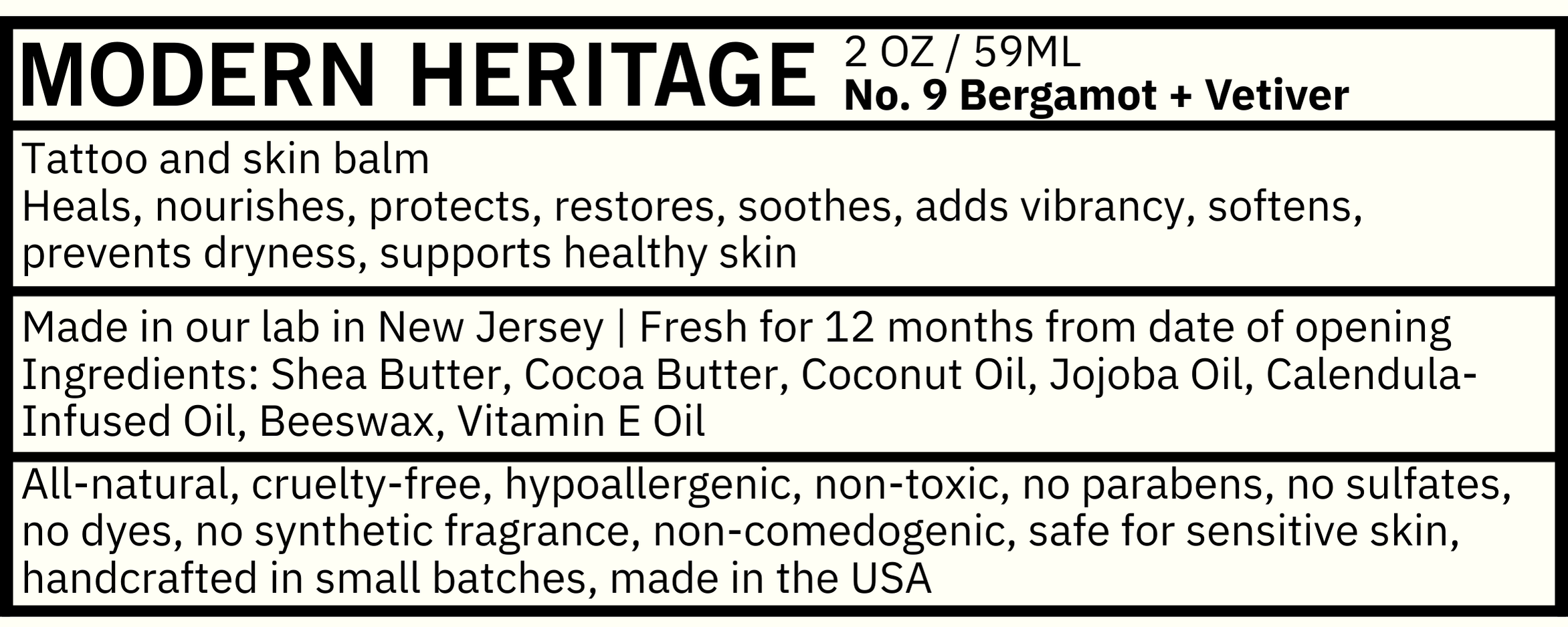 Modern Heritage Tattoo Balm