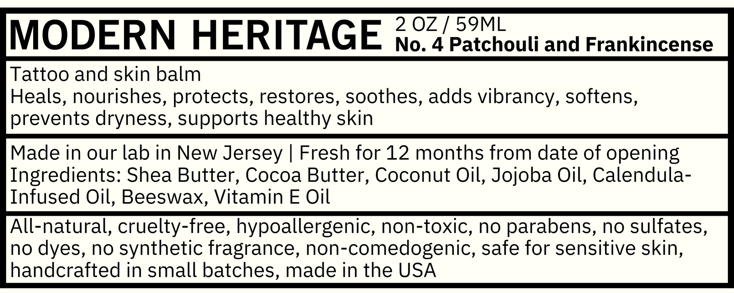 Modern Heritage Tattoo Balm